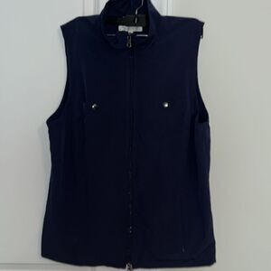TravelSmith travel polyester spandex women’s mega 6 pocket vest Jacket L ladies